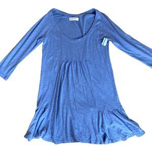 Lucky Brand Women's Size Small ‘Weekend’ Cotton Blend Empire Waist Blue NWOT